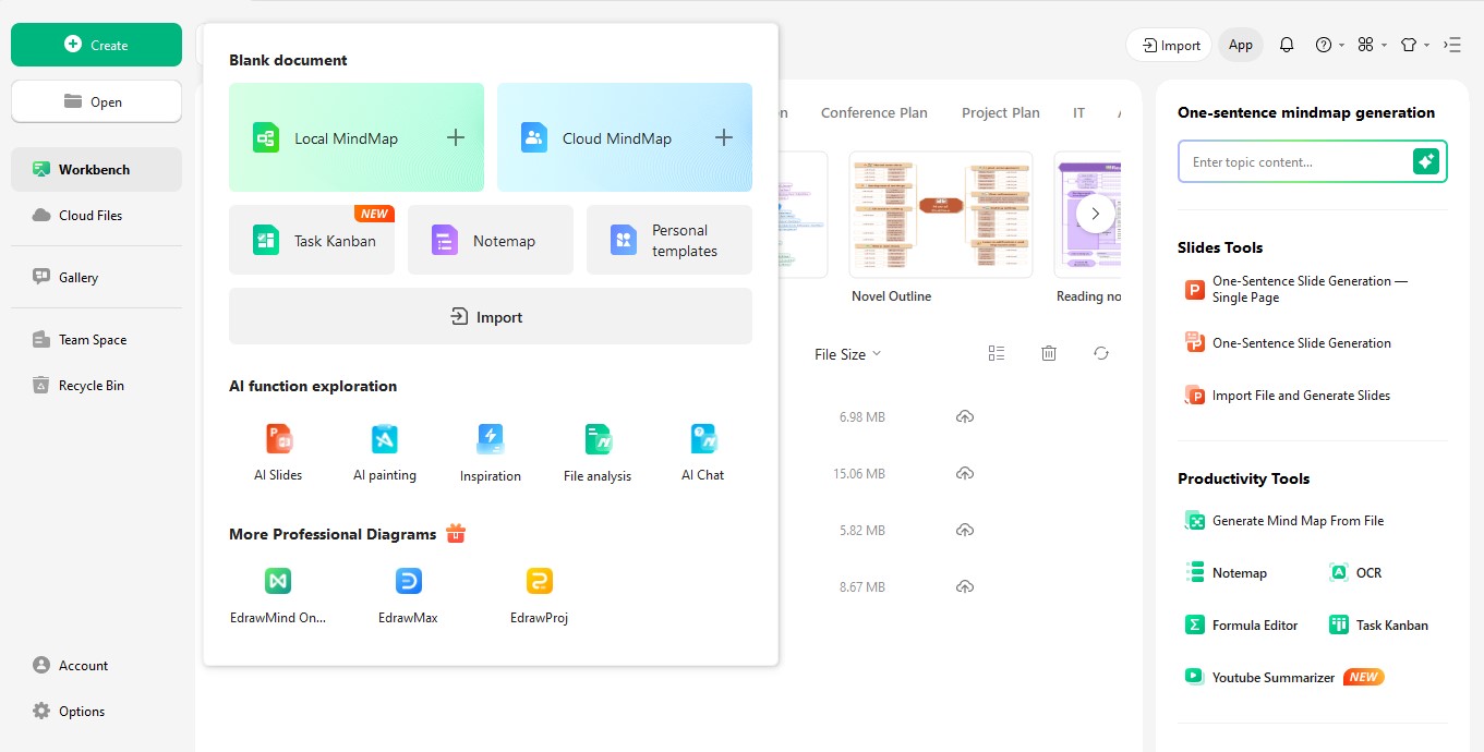 create a new file