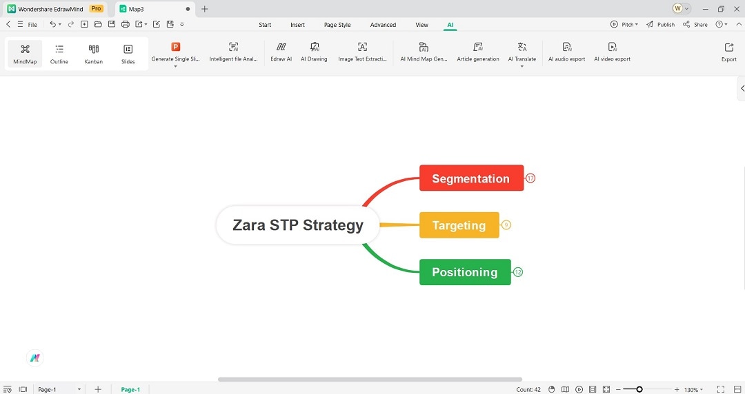 editing the mind map