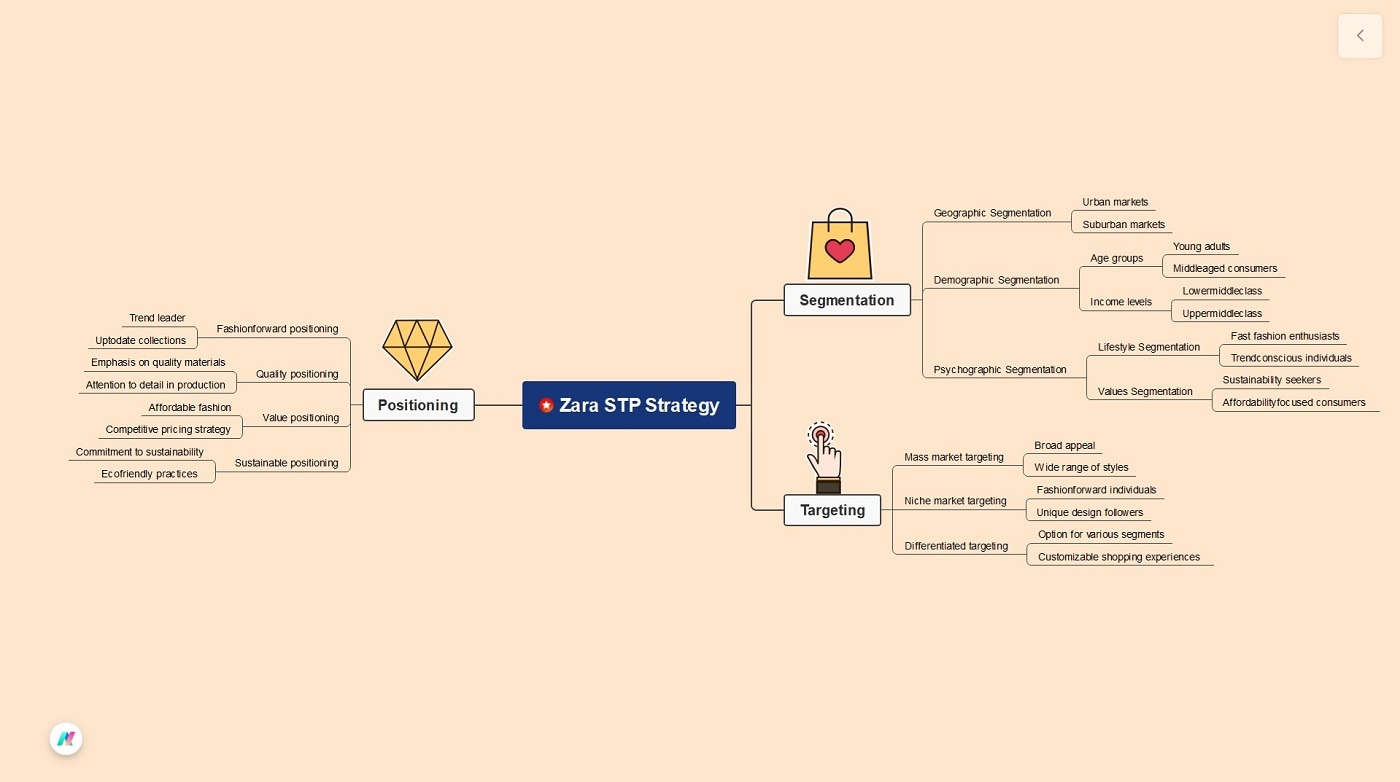 zara stp analysis diagram