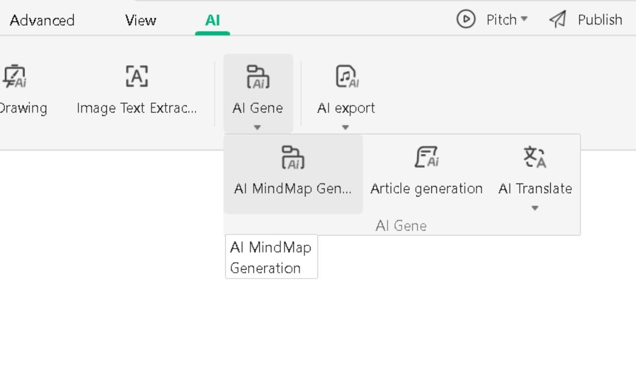 EdrawMind - AI MindMap Gen Panel