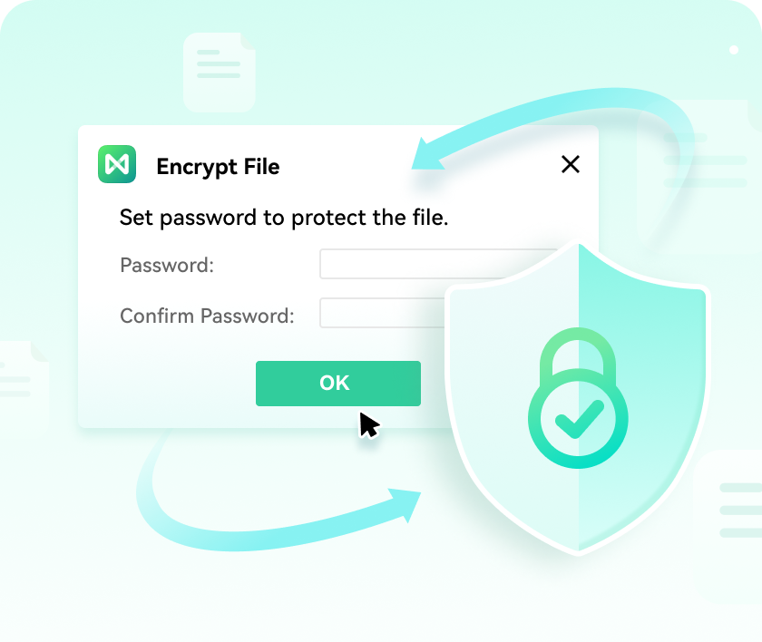 Protect your files with password encryption for ultimate privacy.