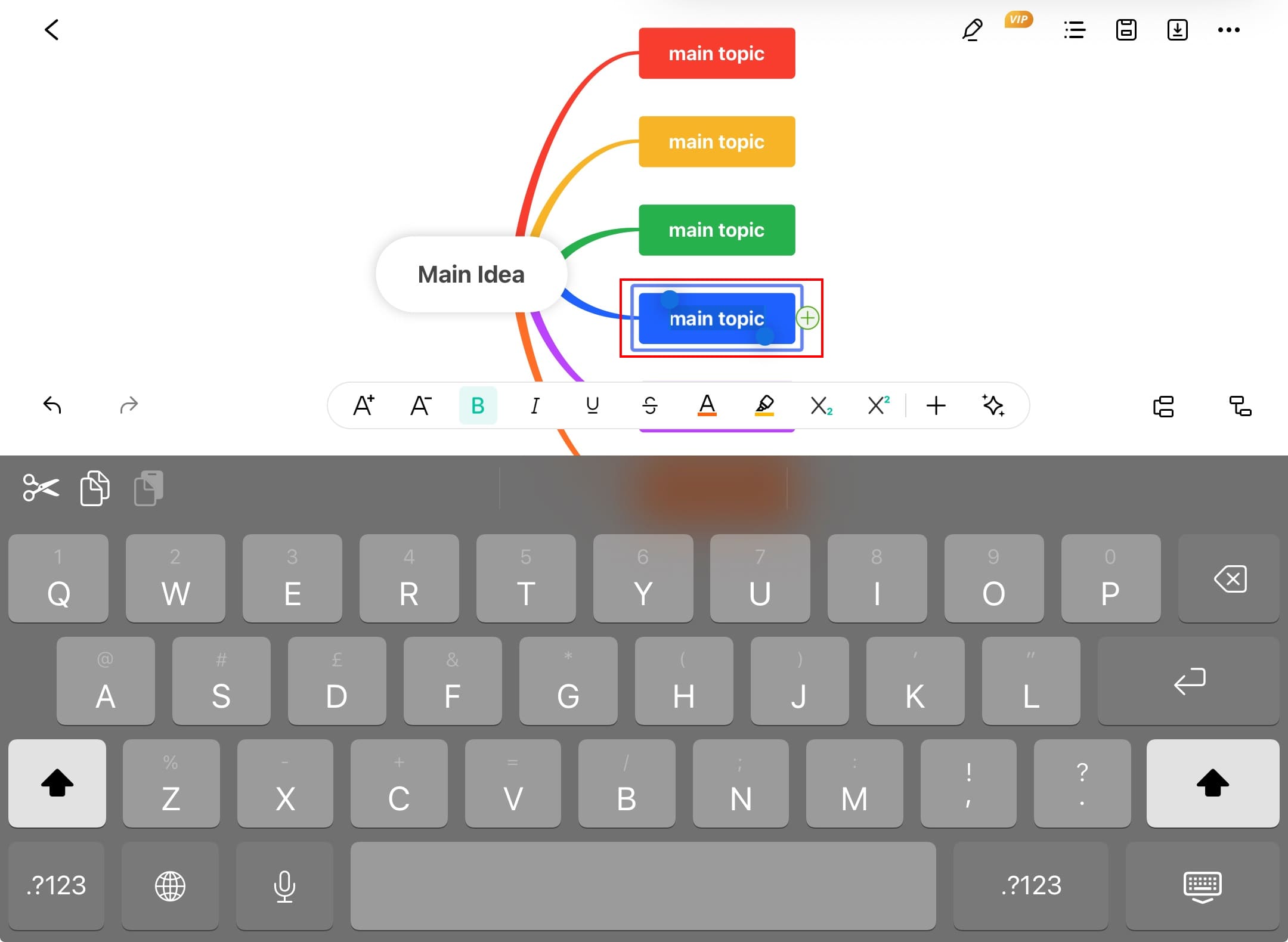 edrawmind text feature