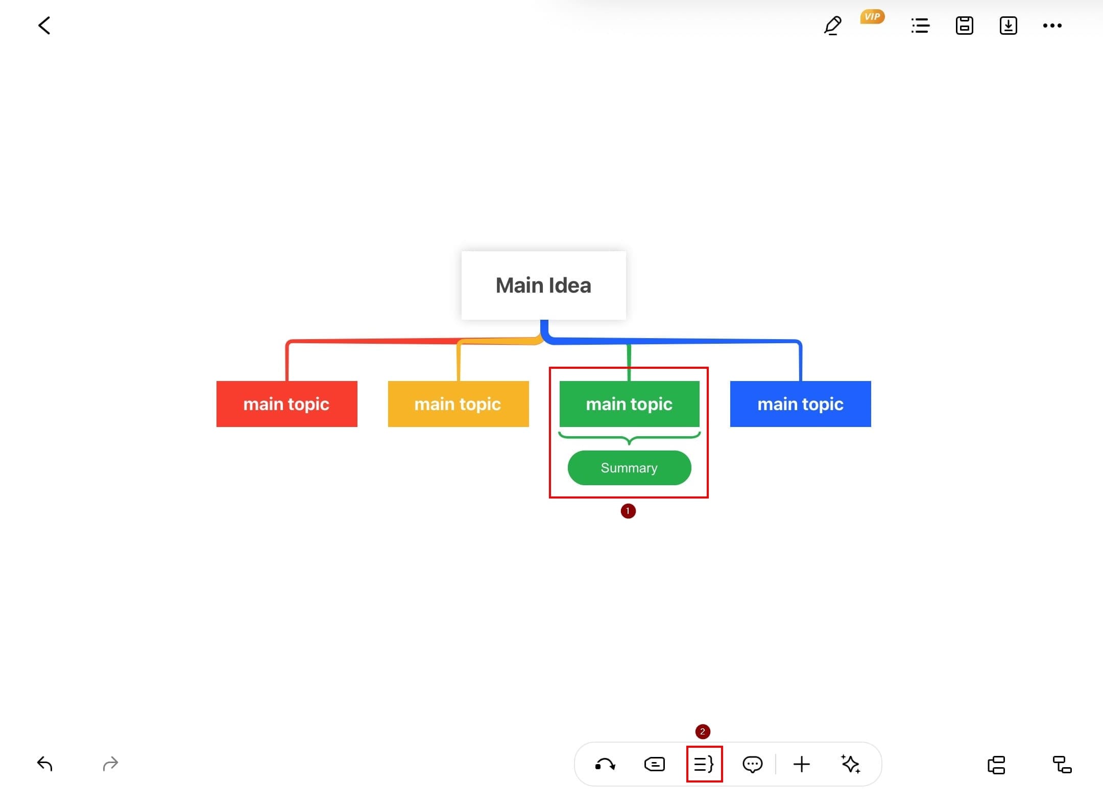 edrawmind summary icon