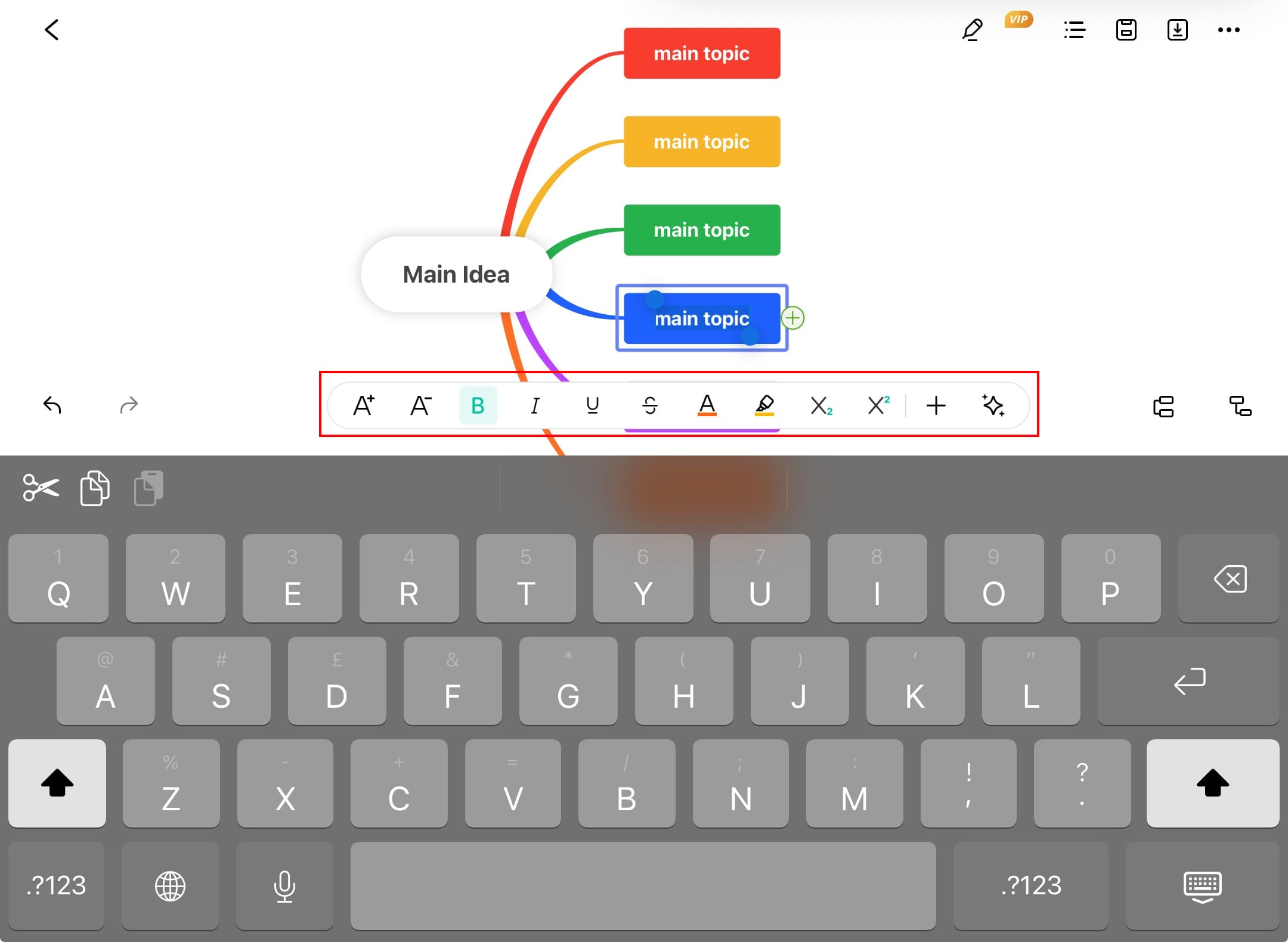 edrawmind text styles