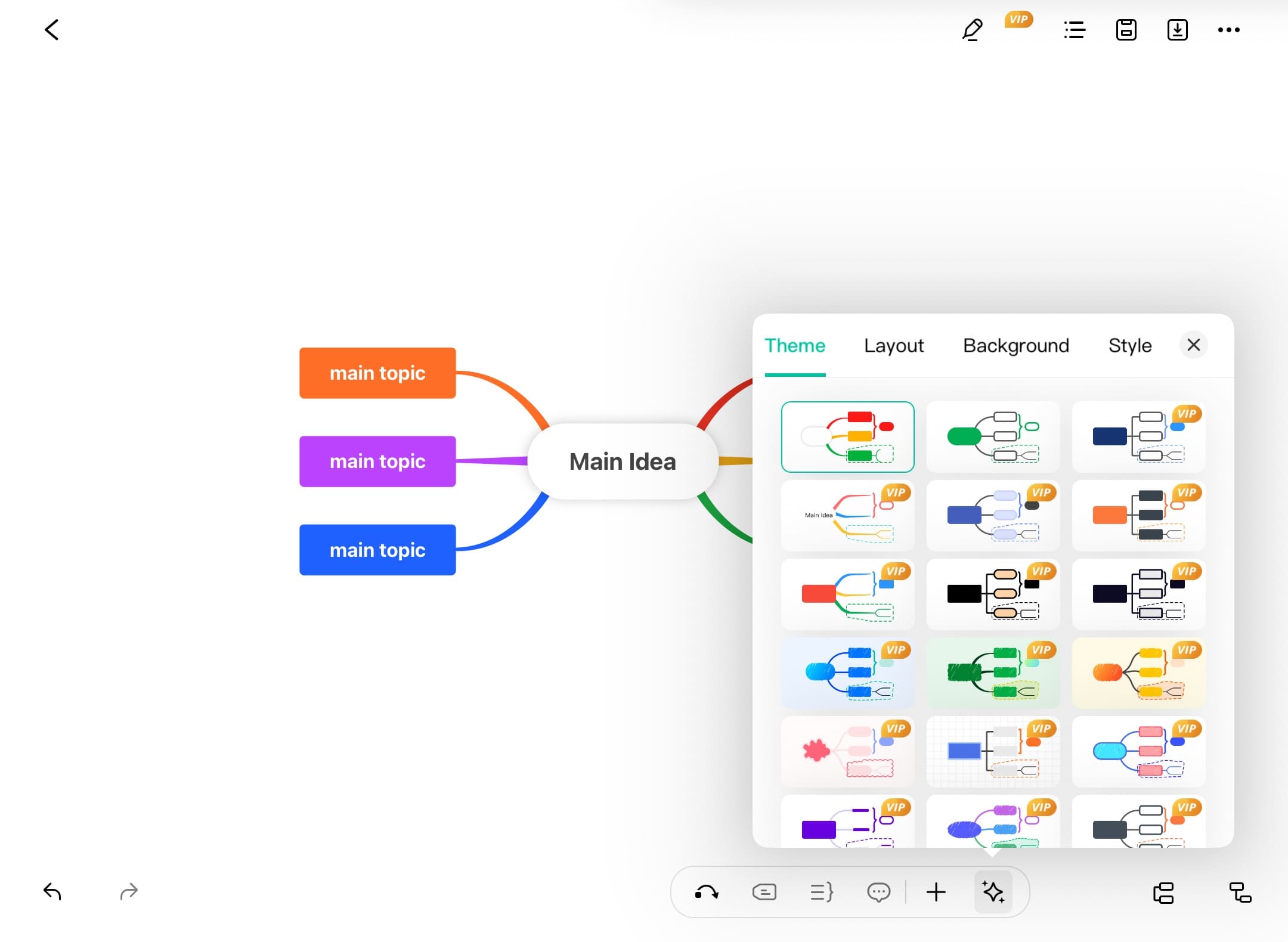 edrawmind themes