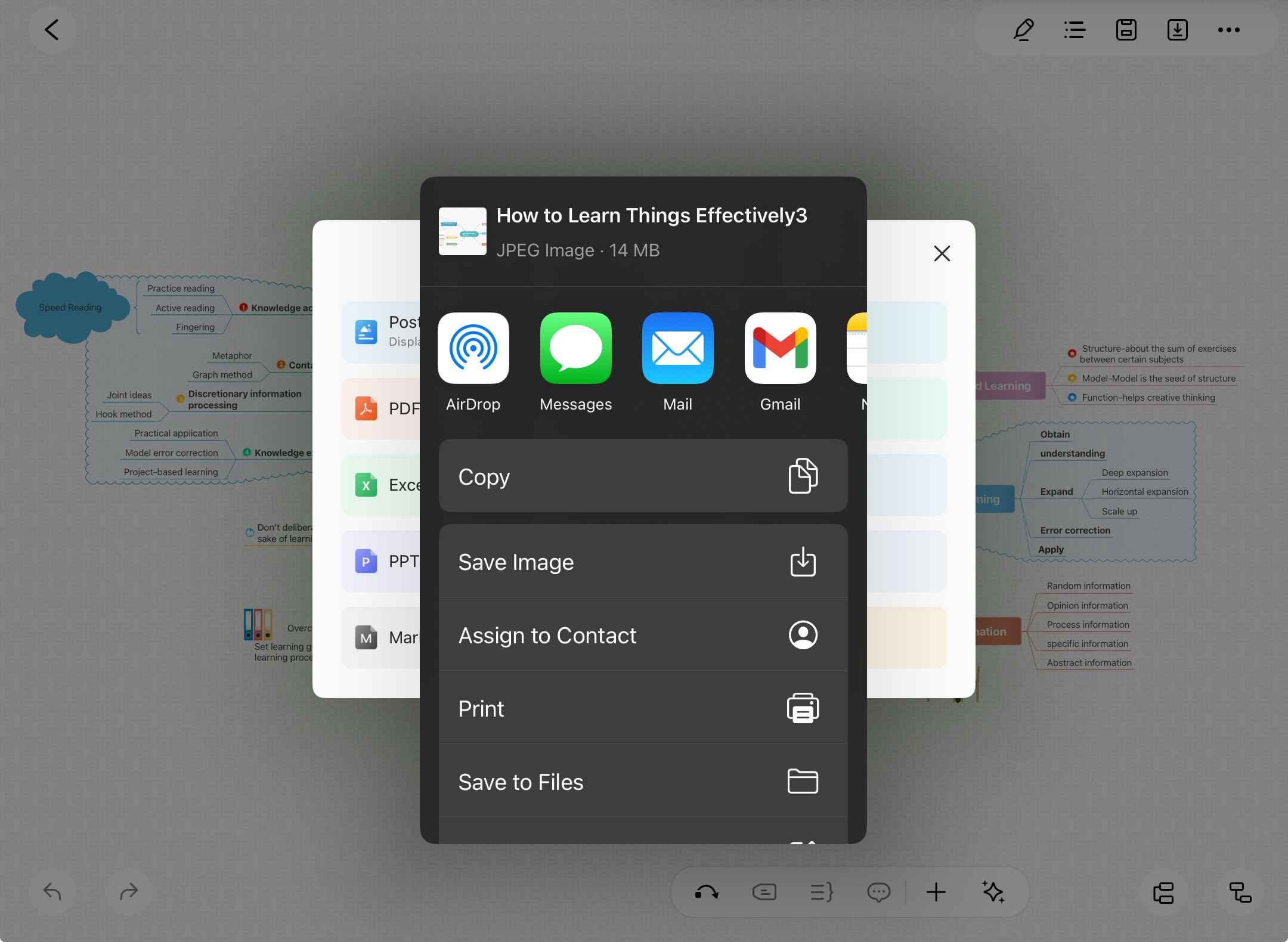 edrawmind export options