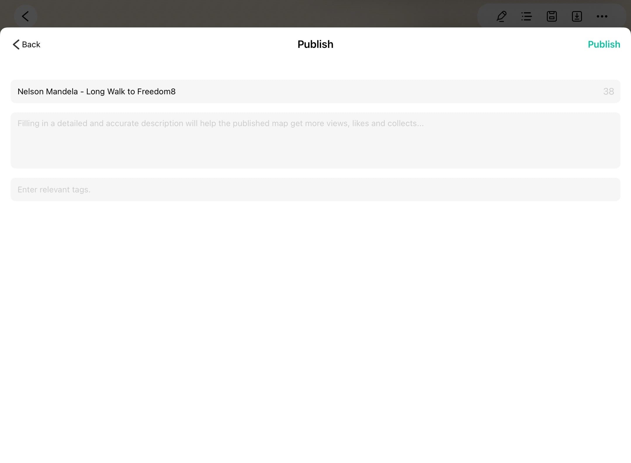 edrawmind publish options