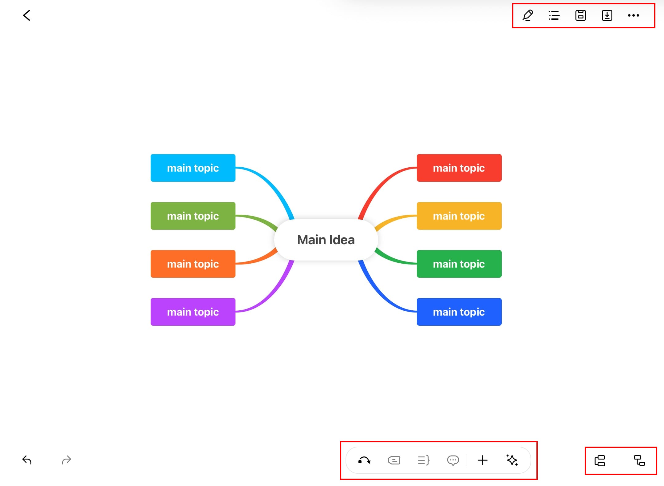 edrawmind canvas options