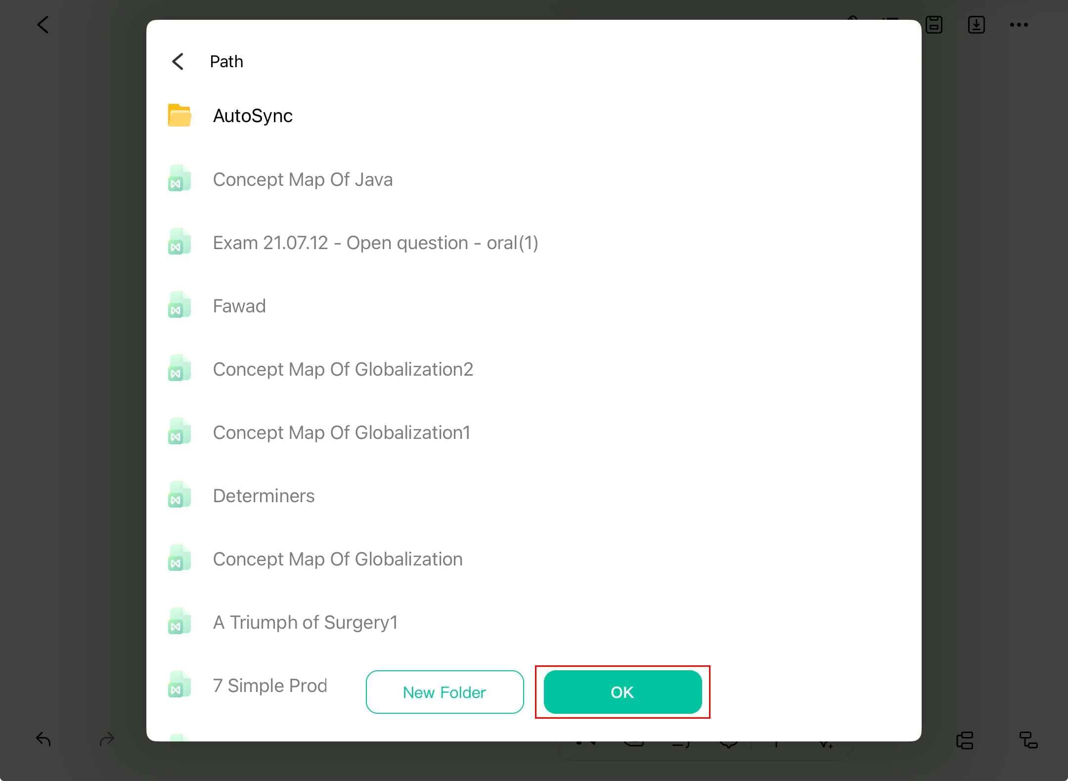 edrawmind ok option