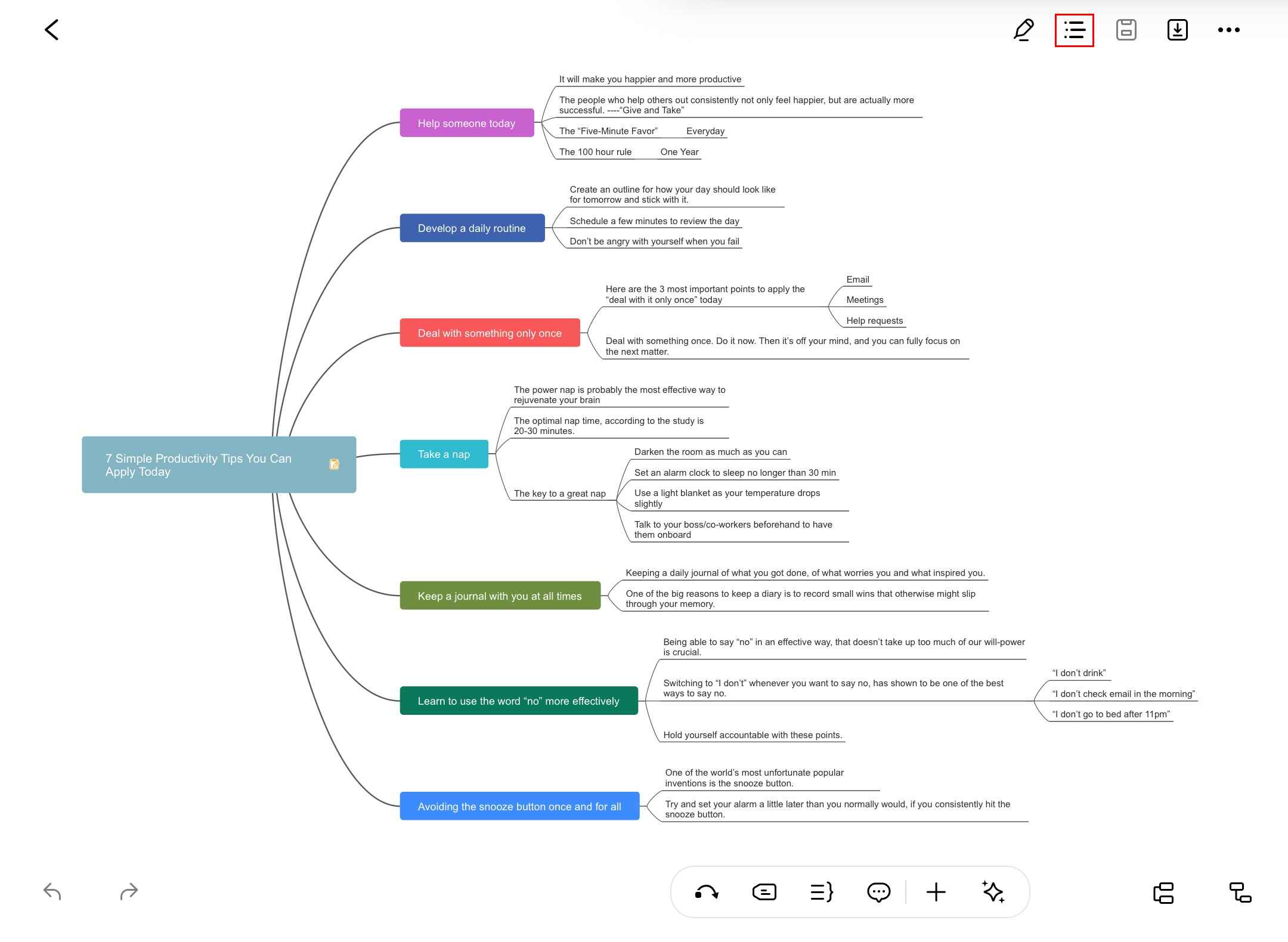 edrawmind outline mode