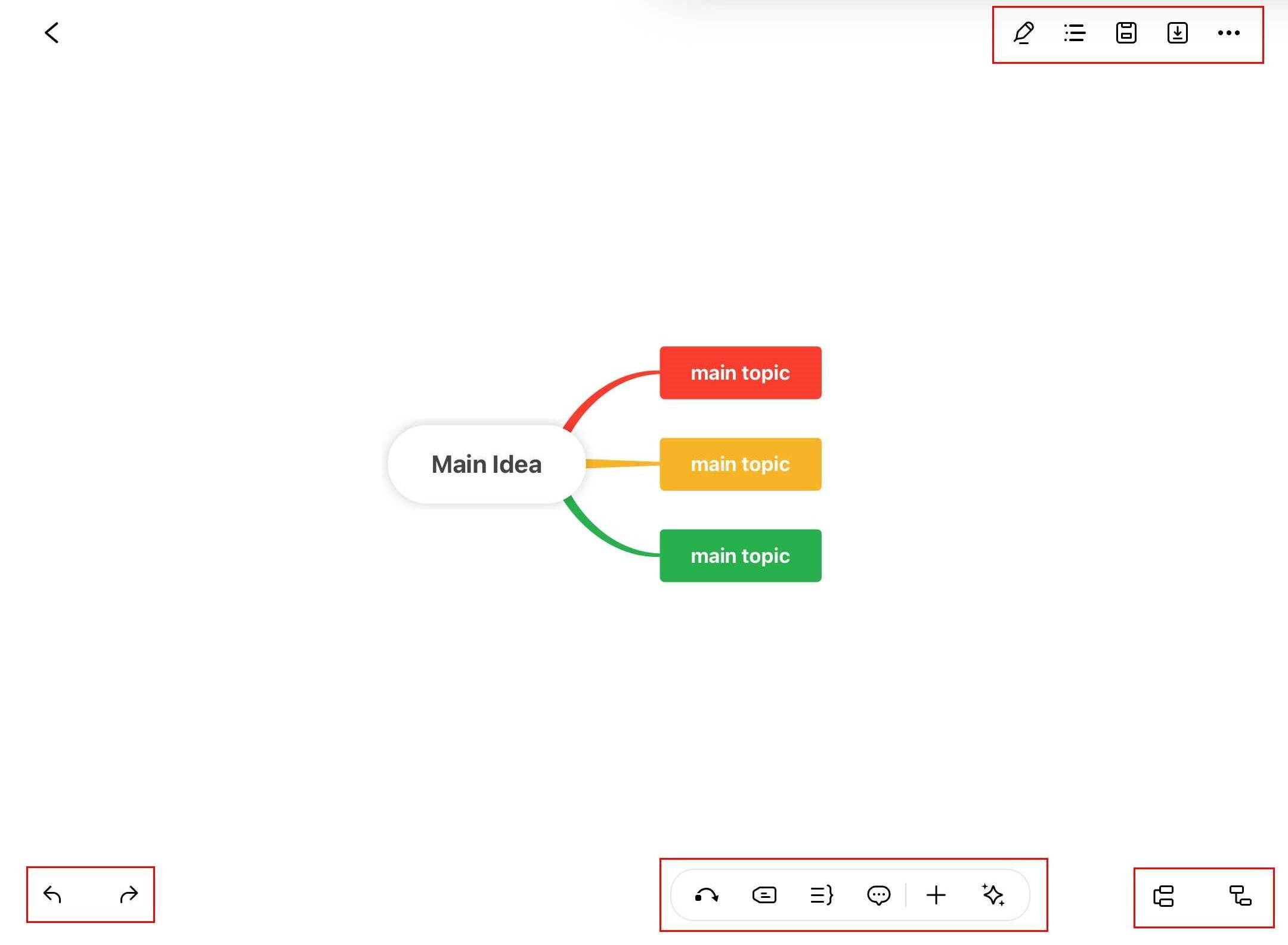 edrawmind user interface