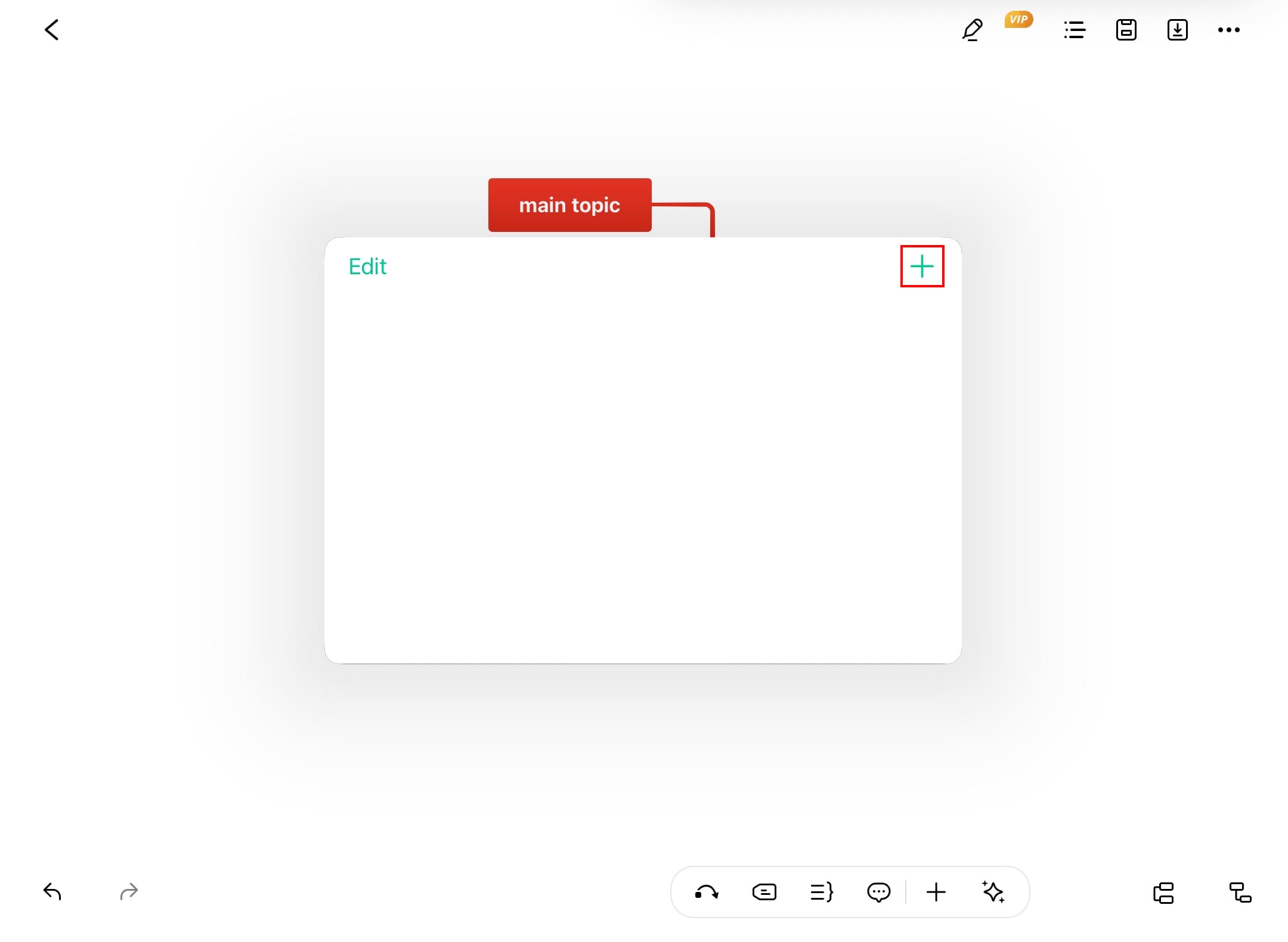 edrawmind comment options