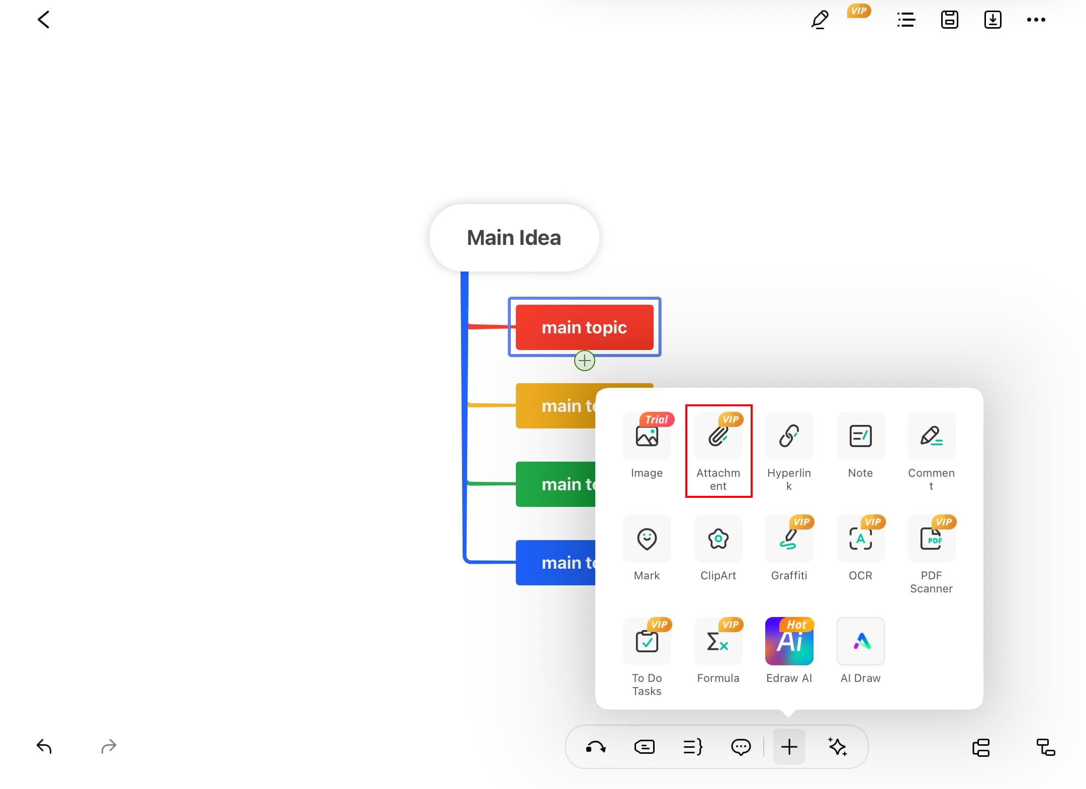 edrawmind attachment icon