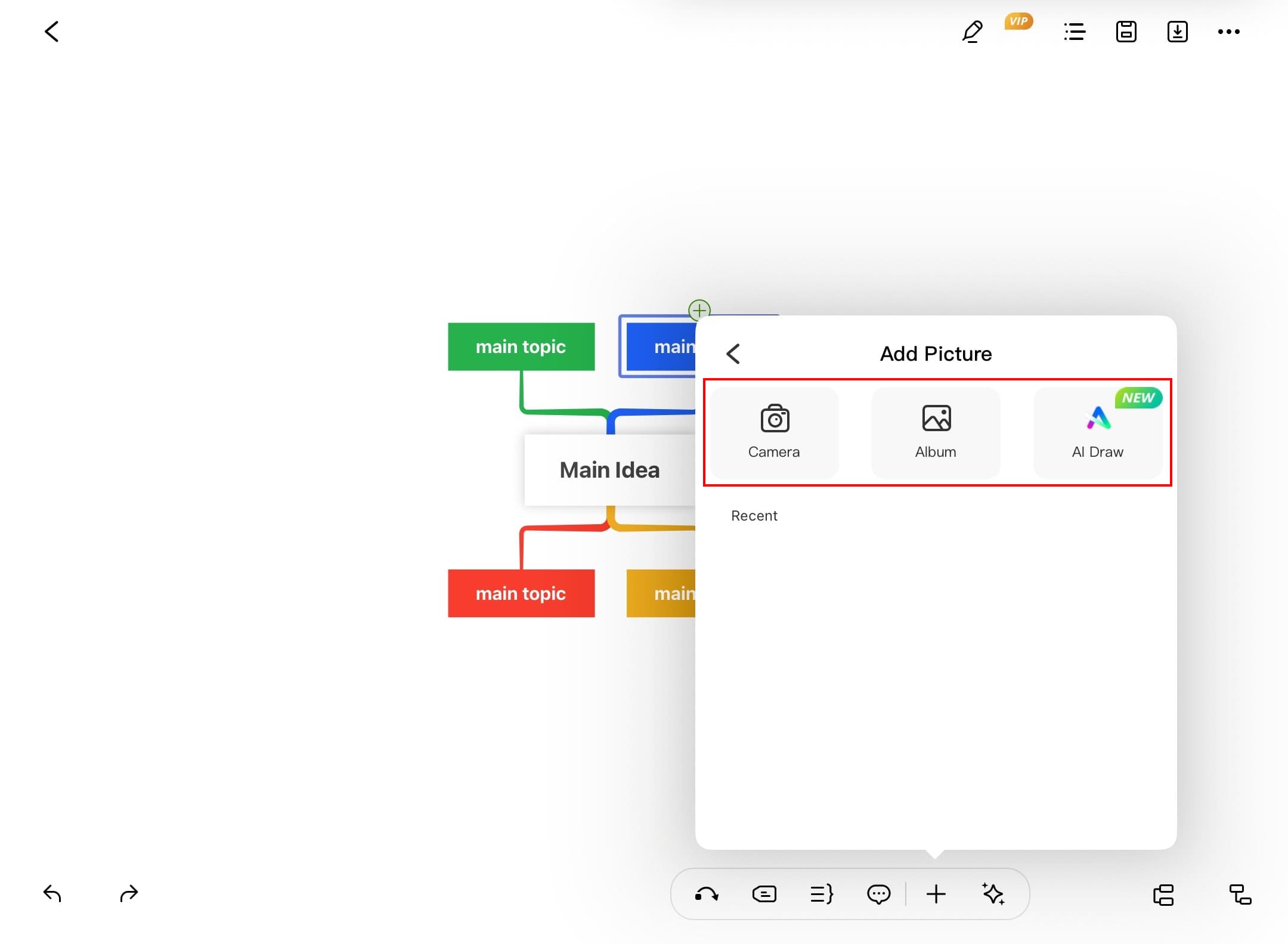 edrawmind image options