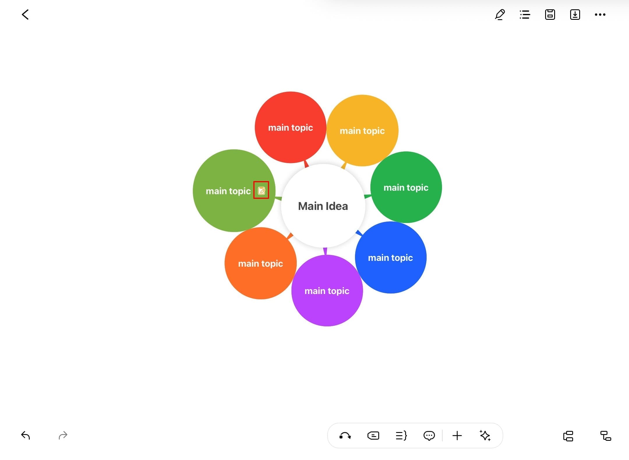 edrawmind note added to node