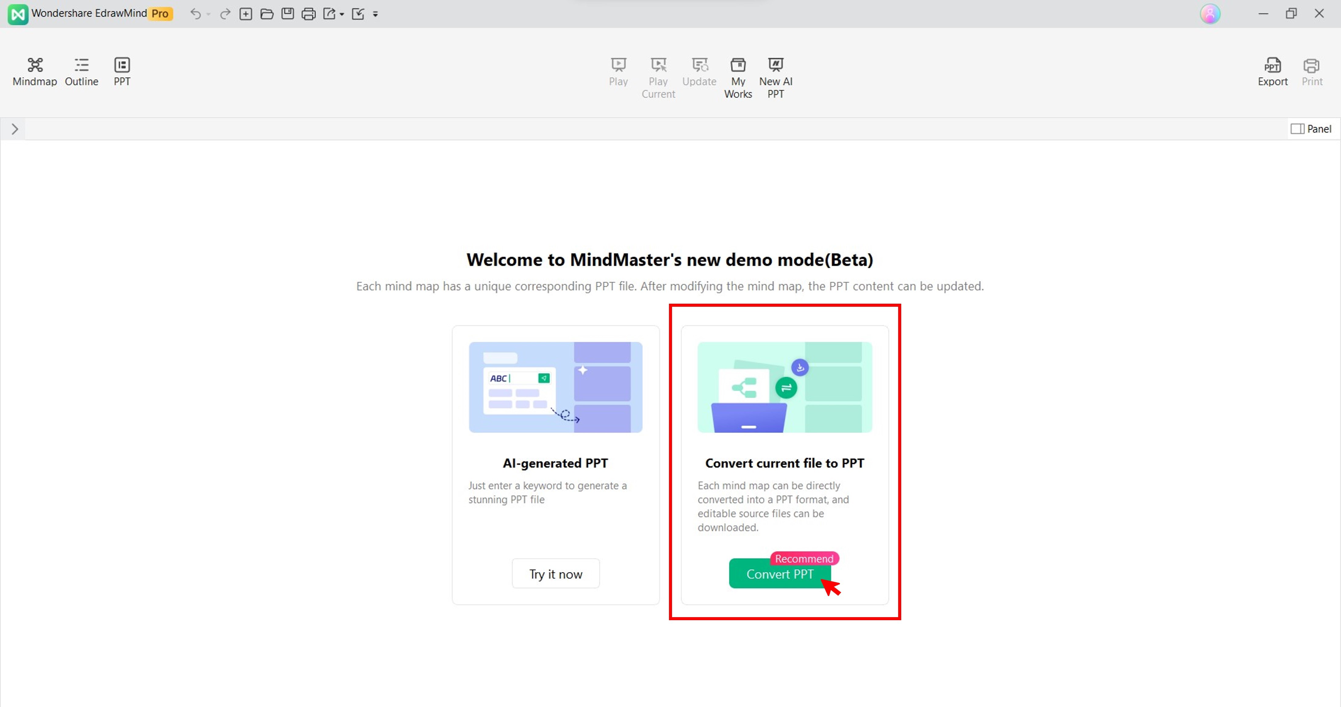 AI Presentation Function - A Guide With EdrawMind