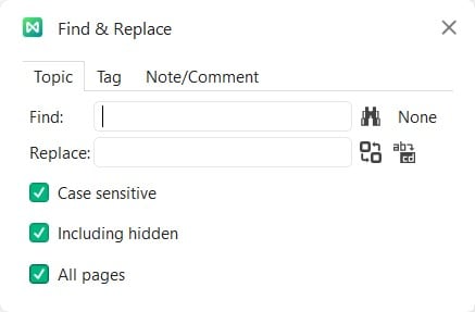 find and replace text in tags