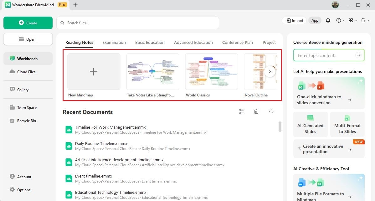 edrawmind templates