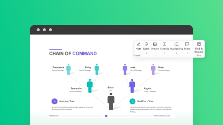 Chain of Command organizational chart
