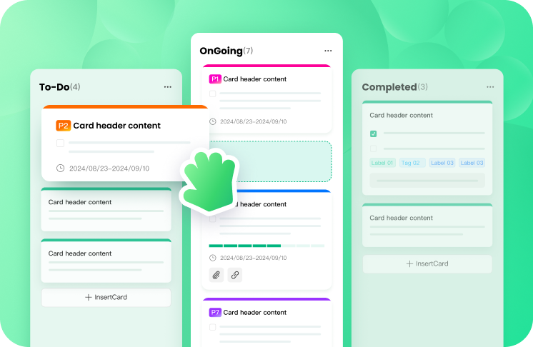 Track task progress with kanban