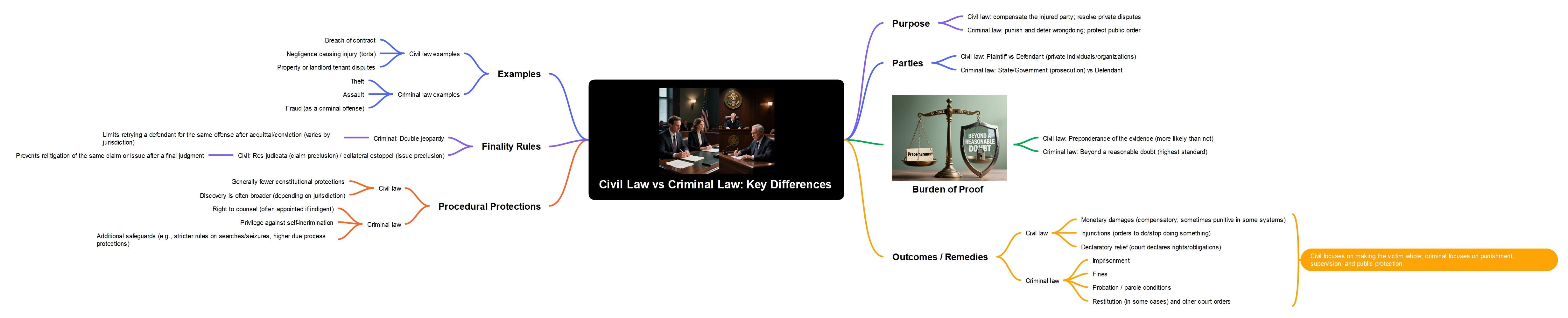 Free Civil Law vs Criminal Law Key Differences