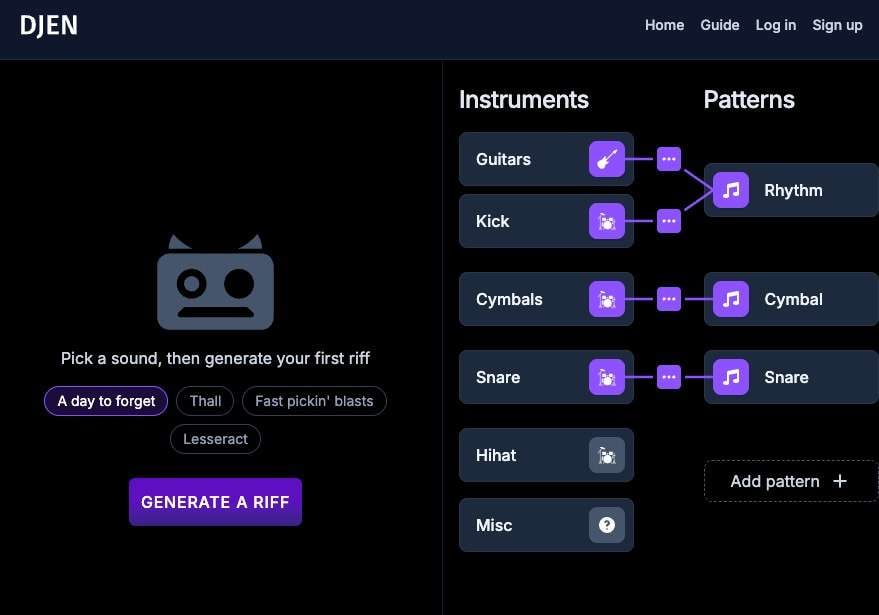 best-ai-metal-music-generator-DJEN