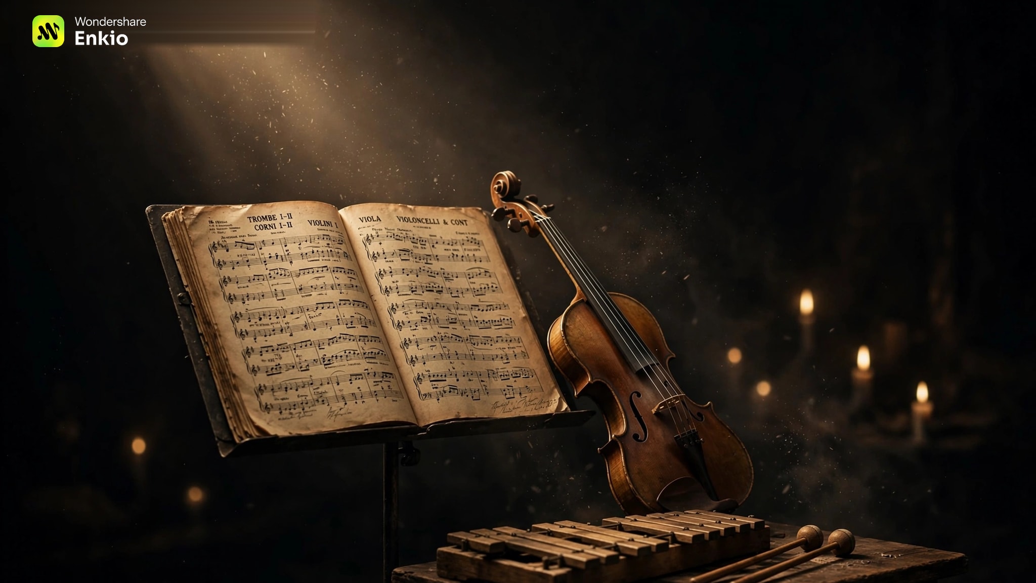 classical-halloween-music-score-violin-xylophone
