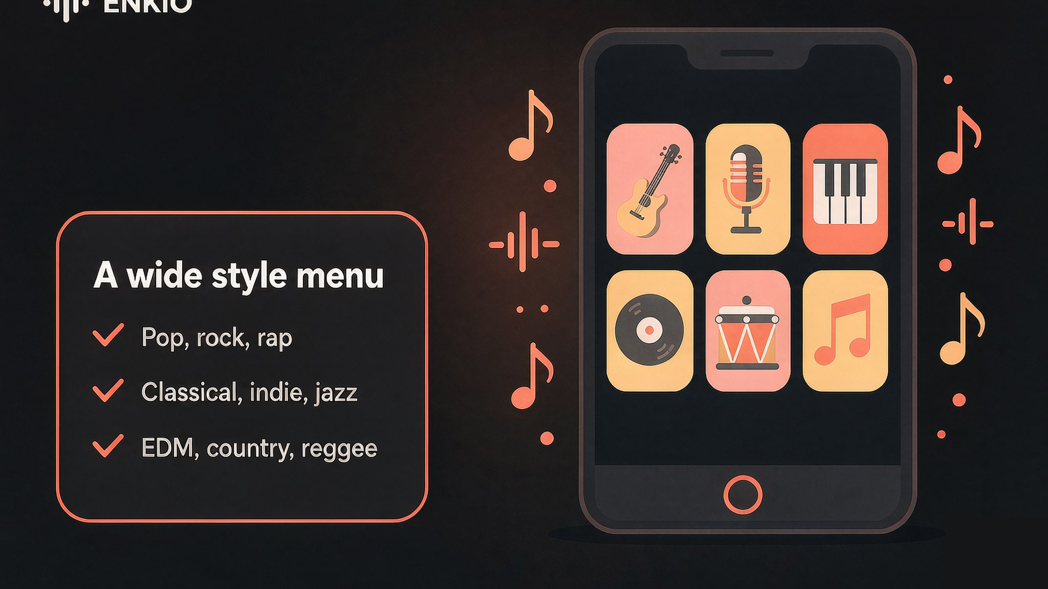 shoom-ai-music-generator-genre-menu