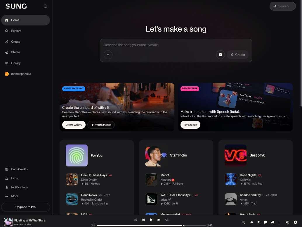 suno-ai-music-homepage