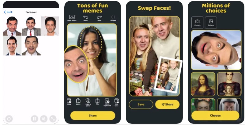faceover face swap family photo apps