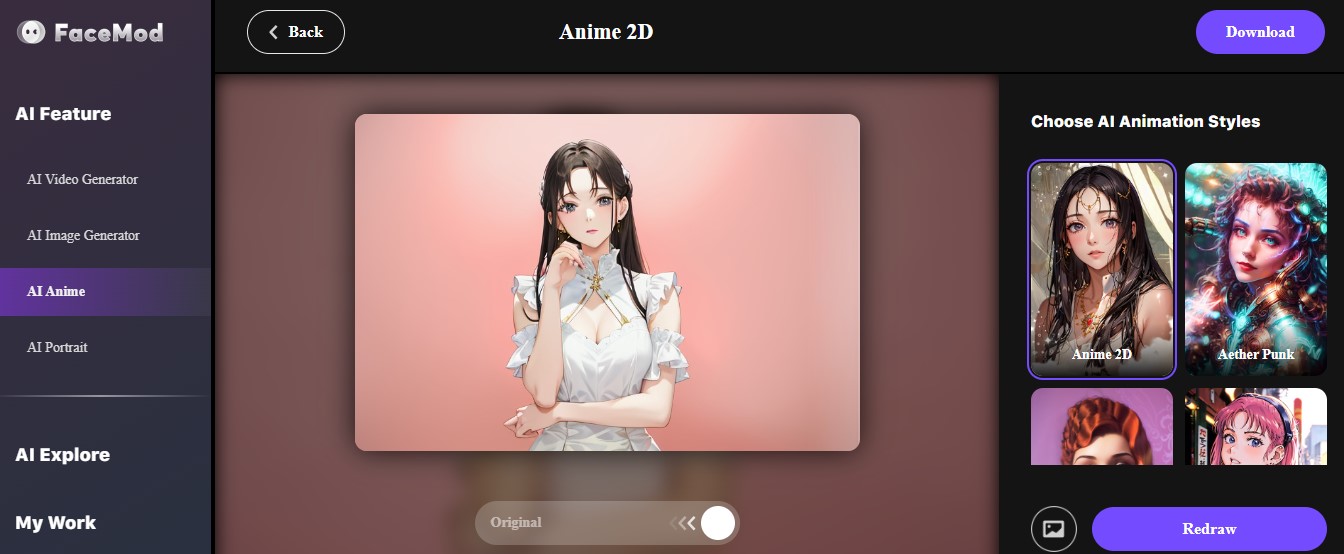 FaceHub ai anime converter