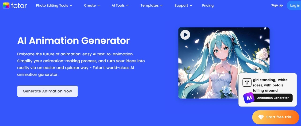 fotor ai animation