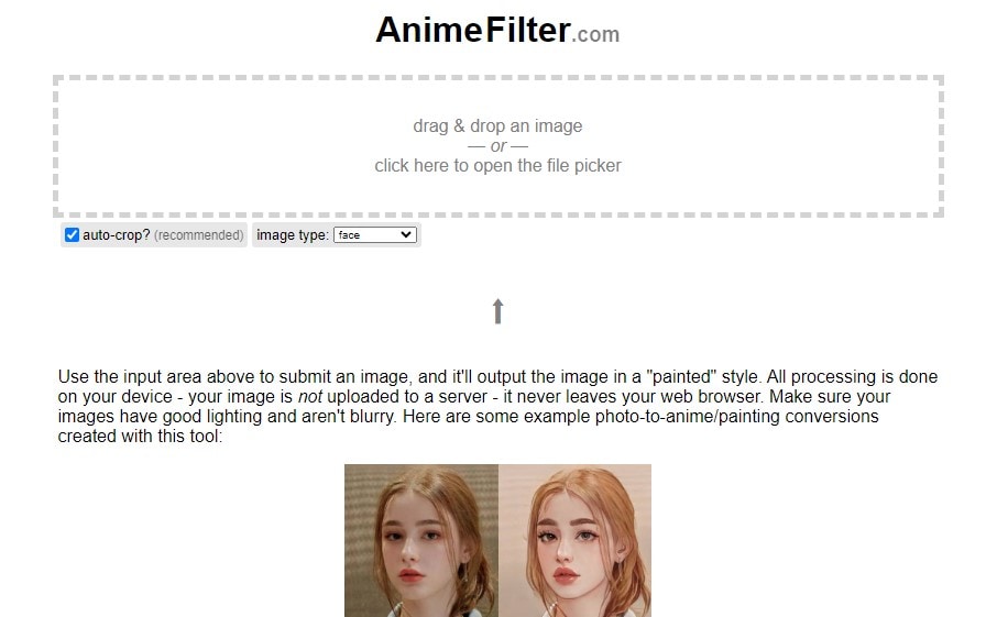 anime filter online free