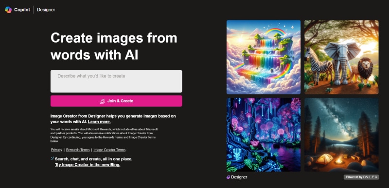 bing ai image creator