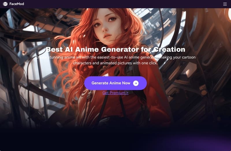 Generate your photo using AI anime face changer FaceHub
