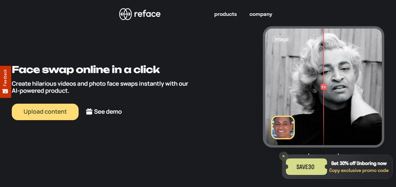 reface face swap tool