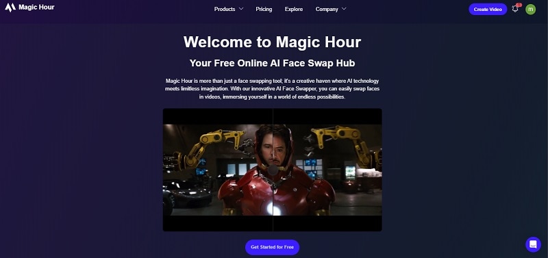 interface of magichour ai