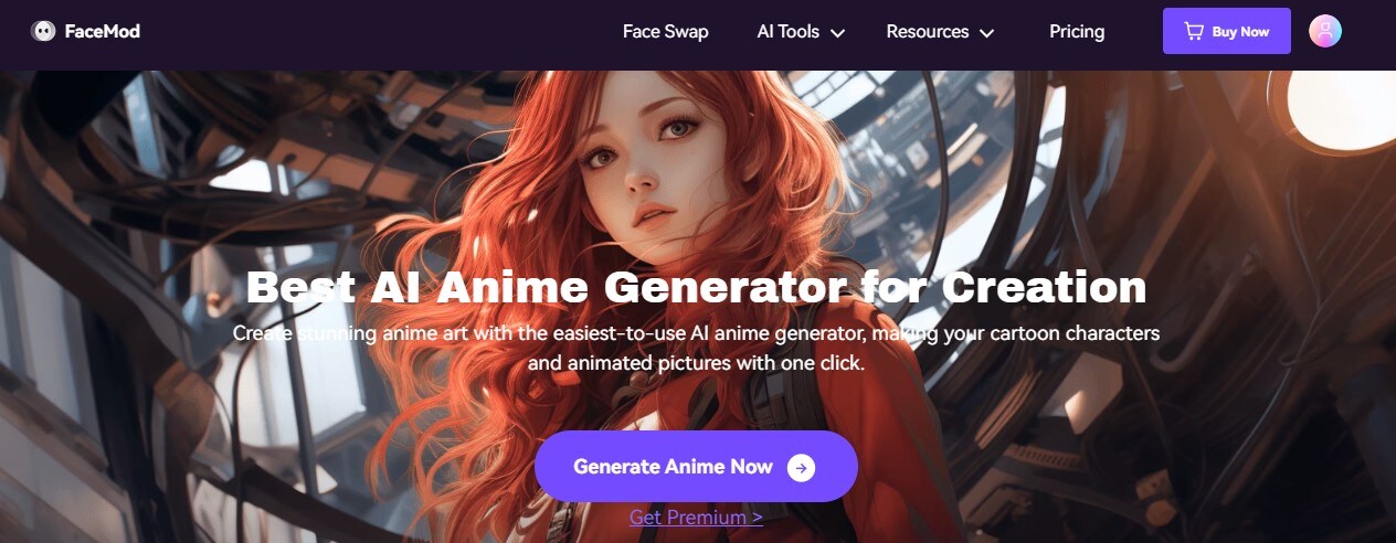 FaceHub online ai anime converter