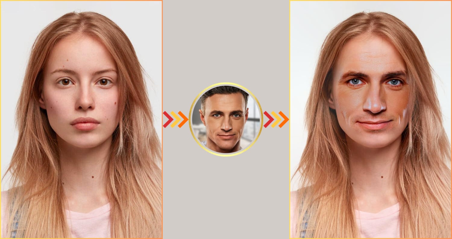 female-to-male gender swap in photoshop
