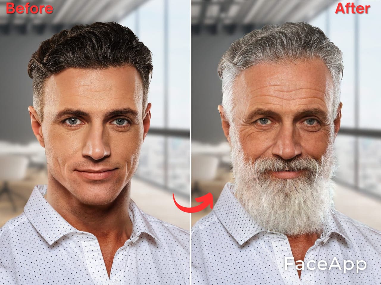 faceapp’s cool old filter example.