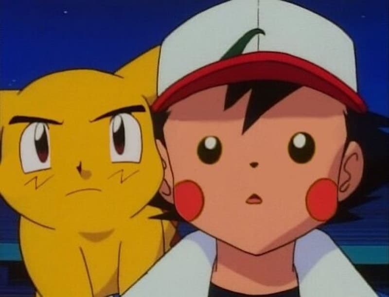 pikachu and ash classic face swap