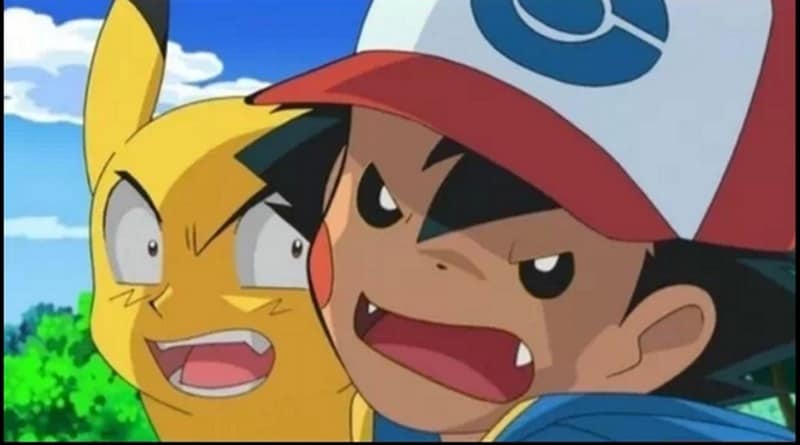 pikachu and ash angry face swap
