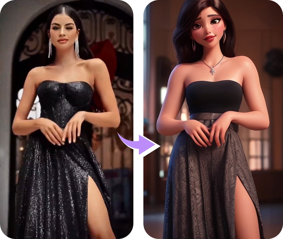 example of disney cartoon conversion