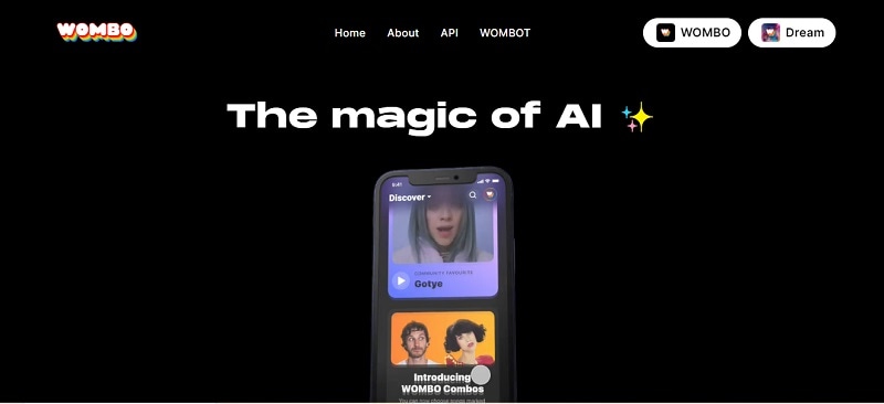Try out Wombo AI deepfake.