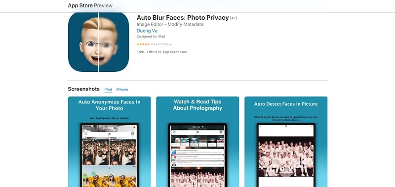 auto blur faces: photo privacy on apple stores