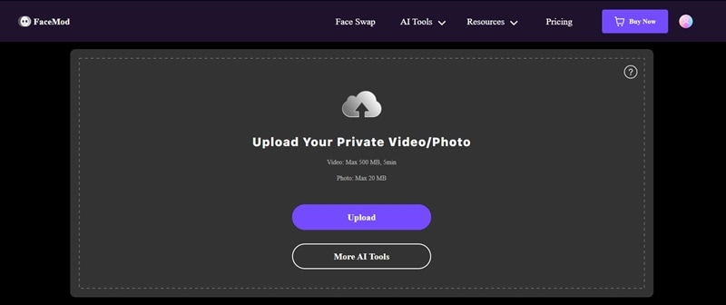 you upload your photo or video here