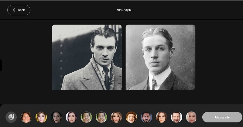 templates photos in 30s styles