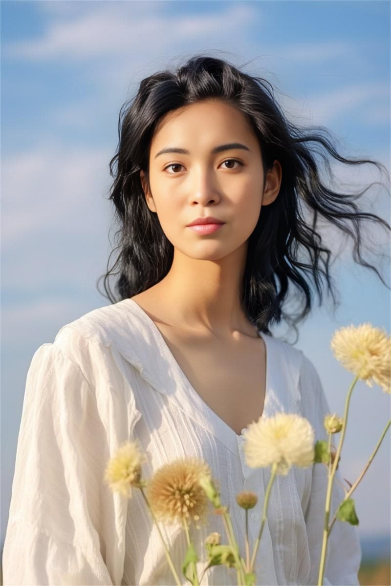 graduation headshot with nature background