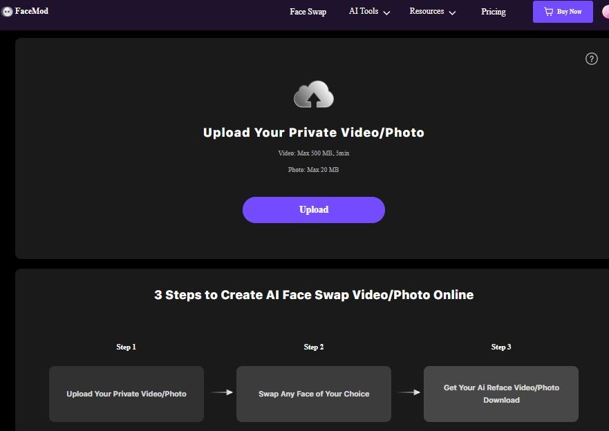 upload a personal video