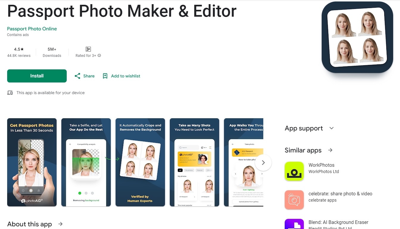 passport photo maker & editor id photo app